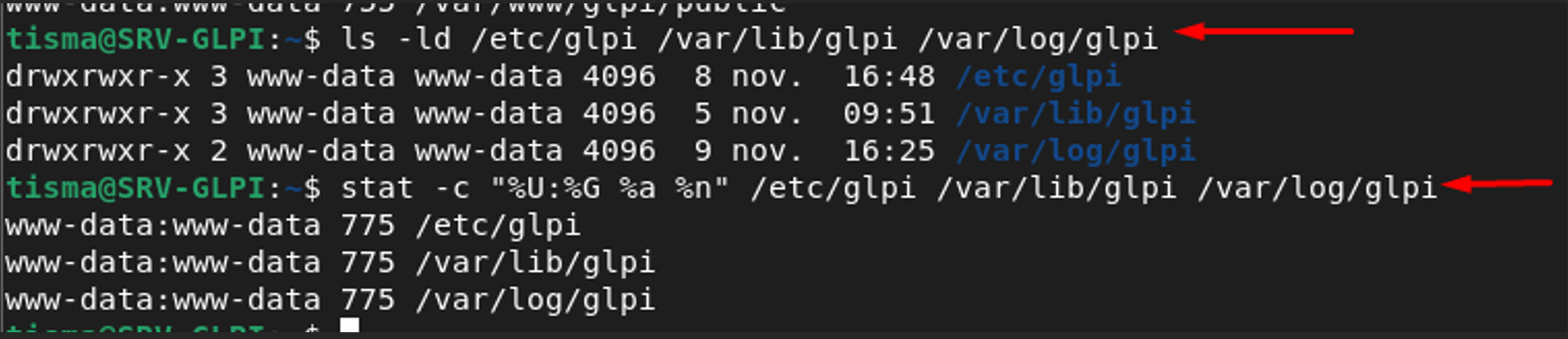 Séparation des répertoires sensibles